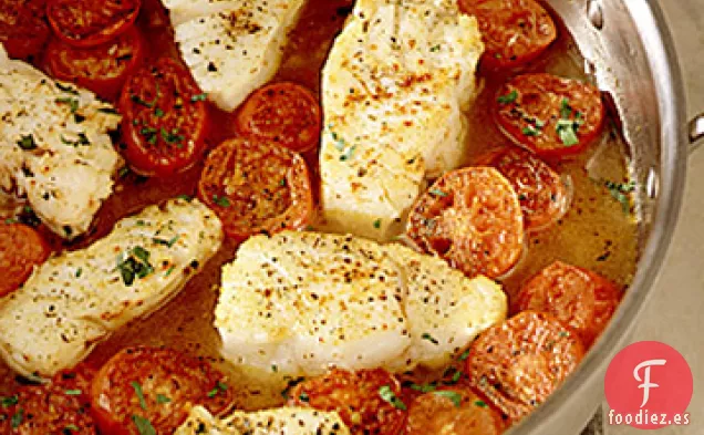 Bacalao Estofado con Tomates Ciruela