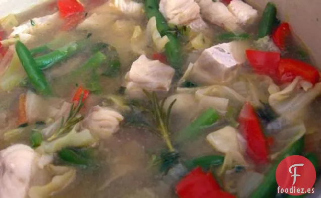 Sopa de Bacalao con Verduras