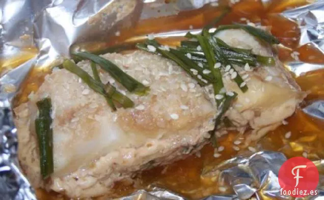 Pescado al Vapor en Paquetes