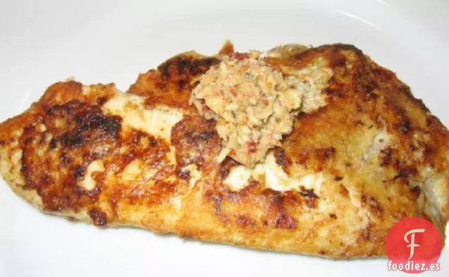 Platija Al Pesto De Alcachofa Con Corteza De Asiago
