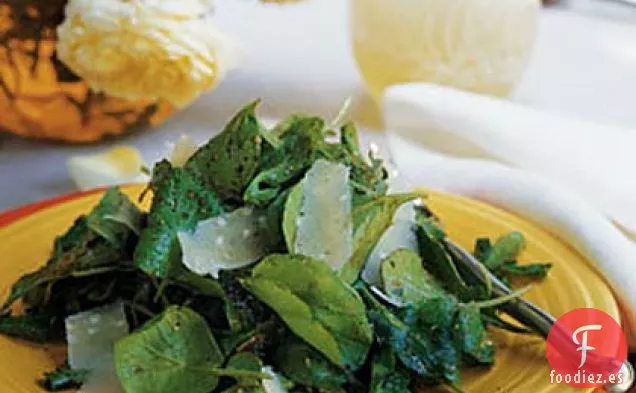 Ensalada de Rúcula y Parmesano Afeitado
