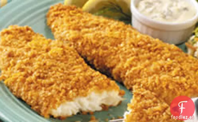 Filetes Crujientes de Pescado con Limón