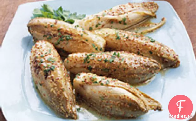 Filetes de Platija al Horno en Vinagreta de Limón y Soja