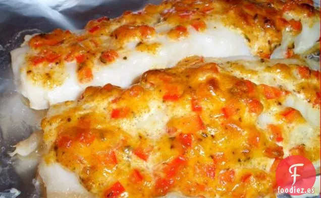 Platija Al Horno Con Mayonesa a Base de Hierbas y Vermut