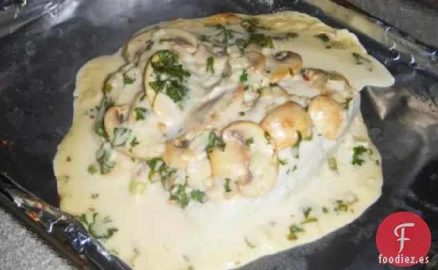 Halibut Con Setas