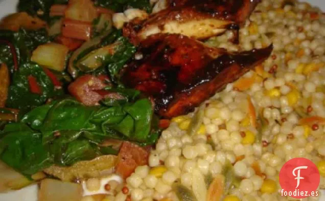 Glaseado Balsámico-Halibut