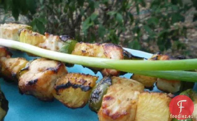 Brochetas de Pescado Teriyaki