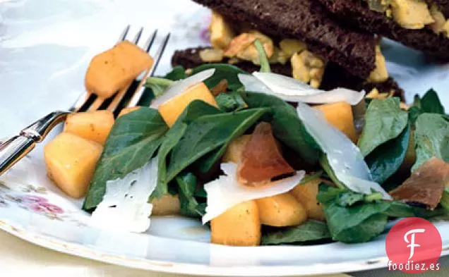 Ensalada de Melón, Jamón Serrano y Rúcula