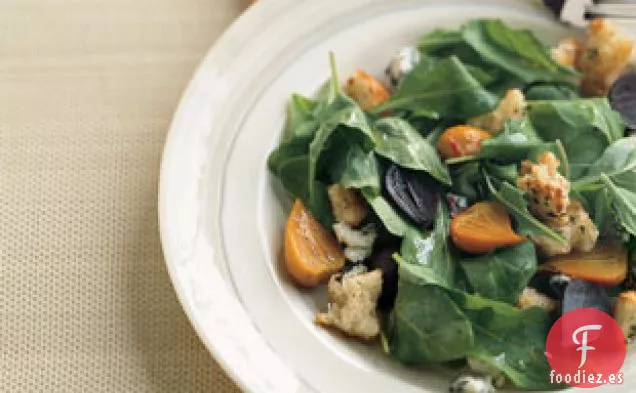 Ensalada De Remolacha Asada Y Rúcula Con Limón-gorgonzola Vina