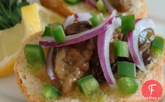 Tartines de Jalapeño y Sardinas