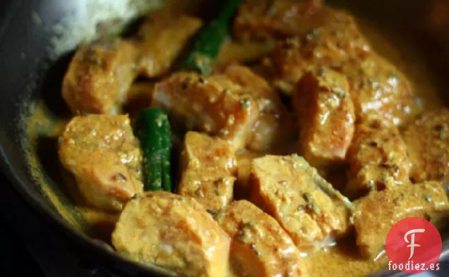 Cena de esta noche: Salmón en salsa de Mostaza Bengalí