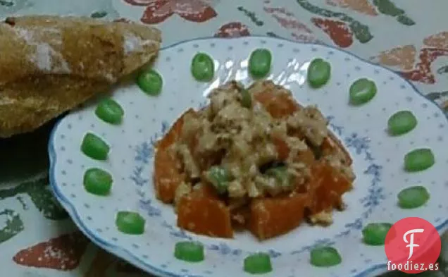 Ensalada de Mostaza Dijon con Tomate de Salmón - Sin Mayonesa