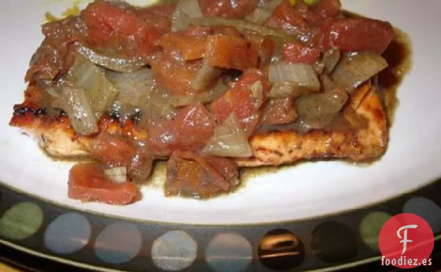 Chuletas de Salmón en Salsa Cremosa India