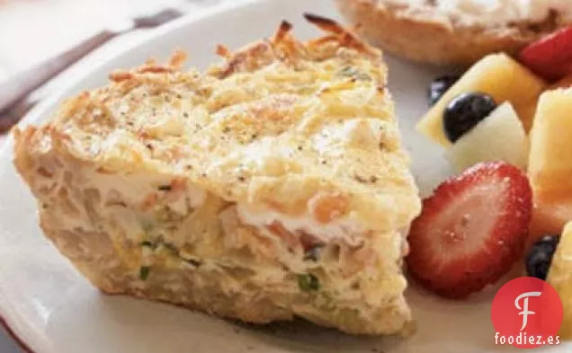 Frittata de Salmón Ahumado y Cebolla