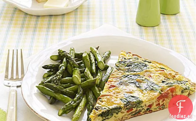 Frittata de Salmón y Espinacas