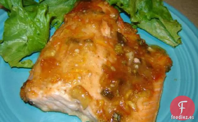 Salmón Glaseado con Cítricos