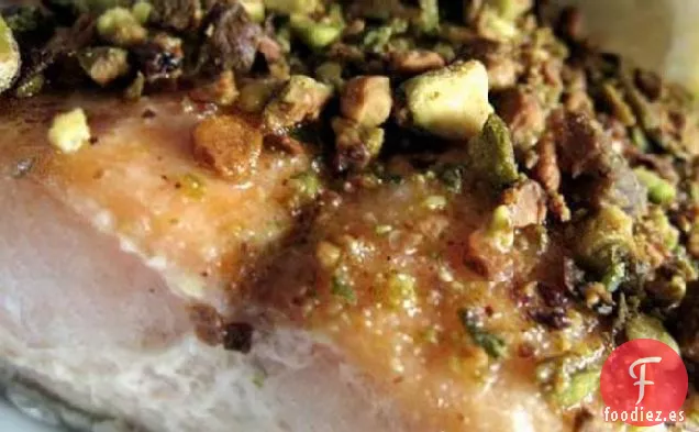 Salmón con Costra de Pistacho