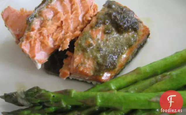 Pescado al Pesto a la Parrilla