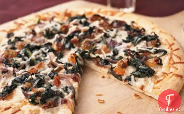Verduras de invierno, Asiago y Pizza de Anchoas