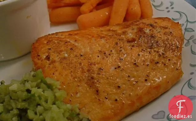 Salmón En Sartén De Corriente Con Mirin-Longmeadow Farm