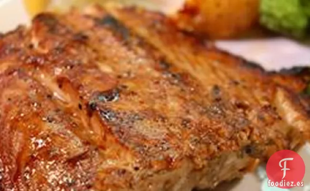Salmón Marinado a La Parrilla