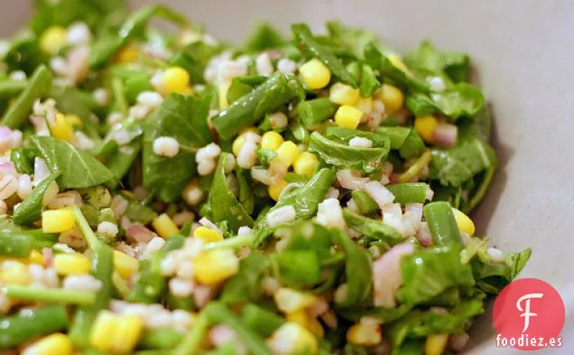 Ensalada Vert De Cebada, Maíz Y Judía