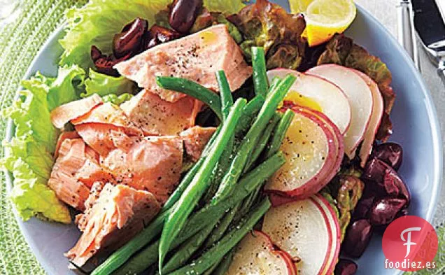 Ensalada de Salmón, Patata y Judías Verdes