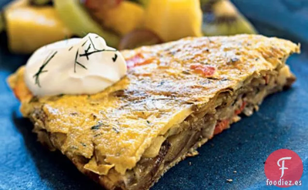 Tortilla de Salmón Ahumado y Eneldo