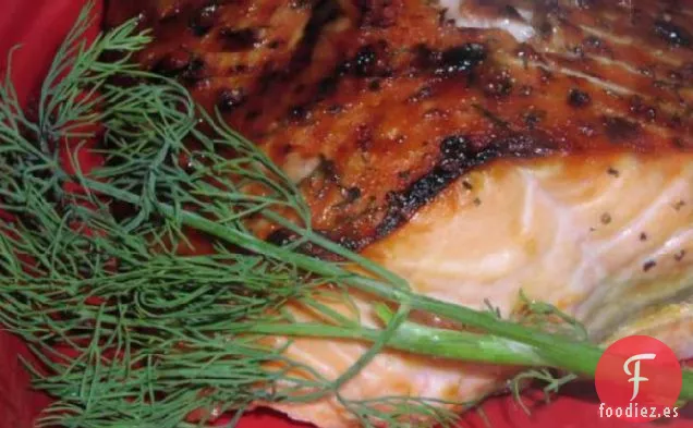 Salmón Con Glaseado De Azúcar Morena