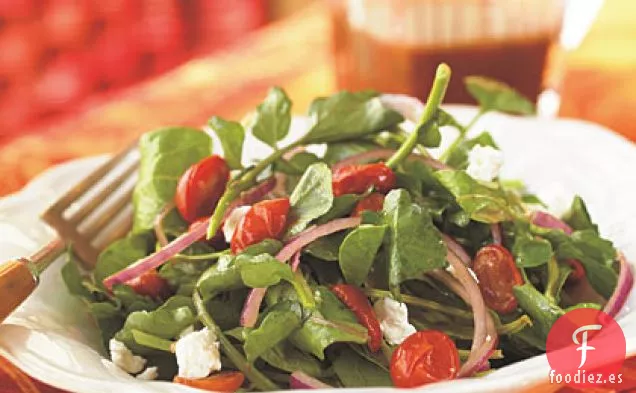 Ensalada de Rúcula, Tomate Asado y Queso de Cabra