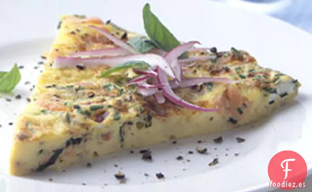 Frittata de Salmón Ahumado y Queso Crema