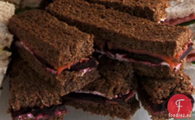 Receta de Sándwiches de Té de Salmón Ahumado
