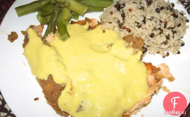 Lado Envuelto en Papel de Aluminio de Salmón Con Limón y Romero