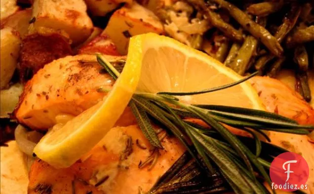 Pan en Capas de Gefilte de Salmón