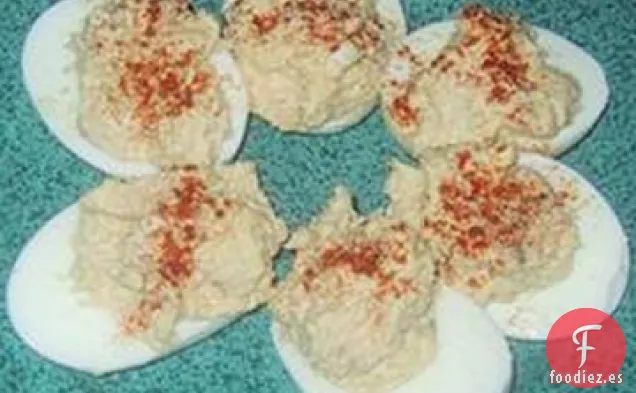 Huevos Rellenos de Salmón con Mayonesa Casera