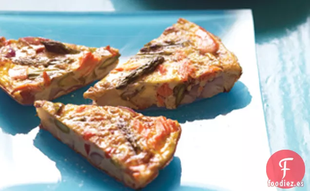 Frittata de Salmón y Espárragos