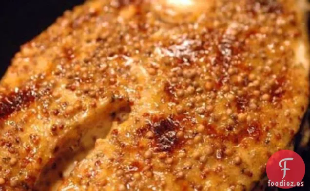 Salmón A La Parrilla Con Glaseado De Mostaza Eneldo