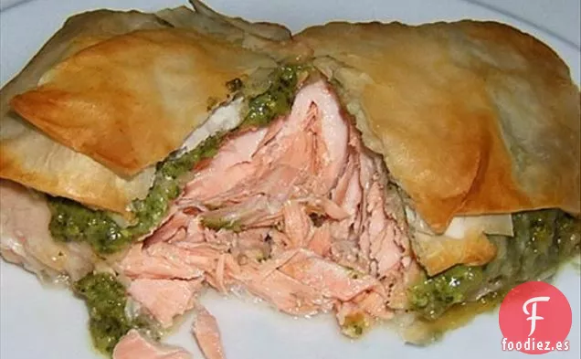Salmón curado con Gravlaks daneses (lox) 
