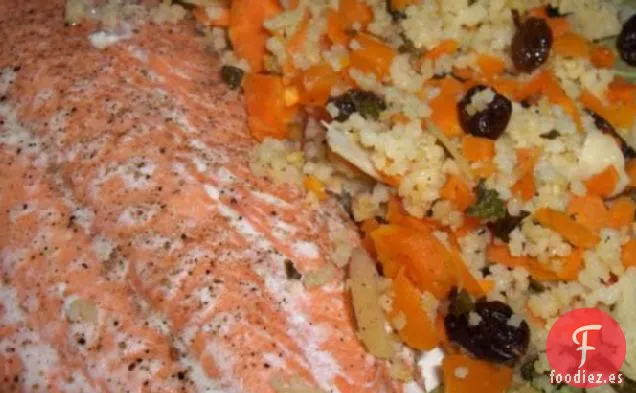 Salmón Al Horno Con Cuscús Pilaf