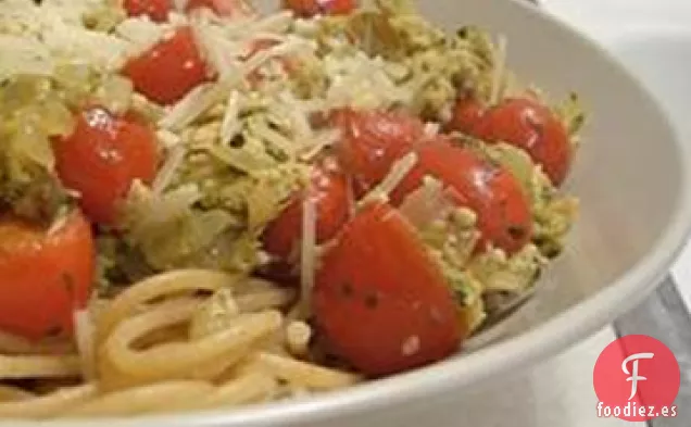 Pasta al Pesto de Salmón Ahumado