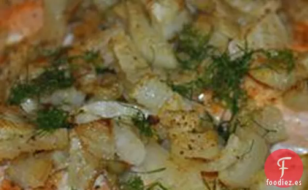 Salmón Naranja al Horno con Hinojo