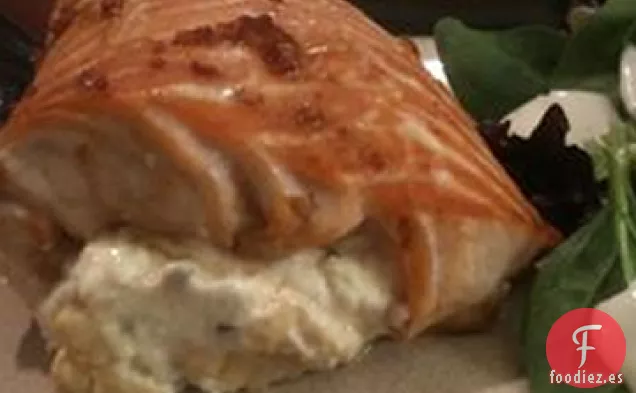 Salmón Relleno de Queso Crema y Soya de Sara