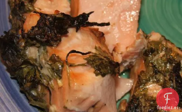 Salmón De Fijación Rápida Con Lima y Cilantro (Cilantro)