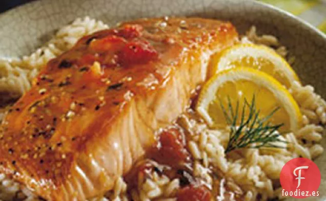 Salmón Glaseado Balsámico
