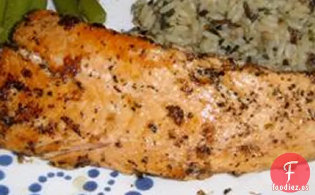 Salmón Glaseado a la Parrilla