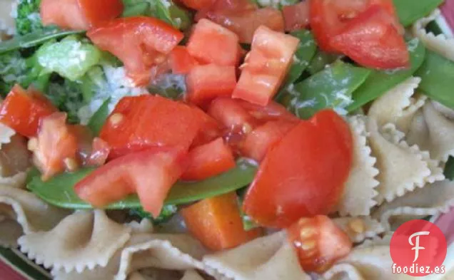 Fettuccine de Verduras de Salmón Sin Leche