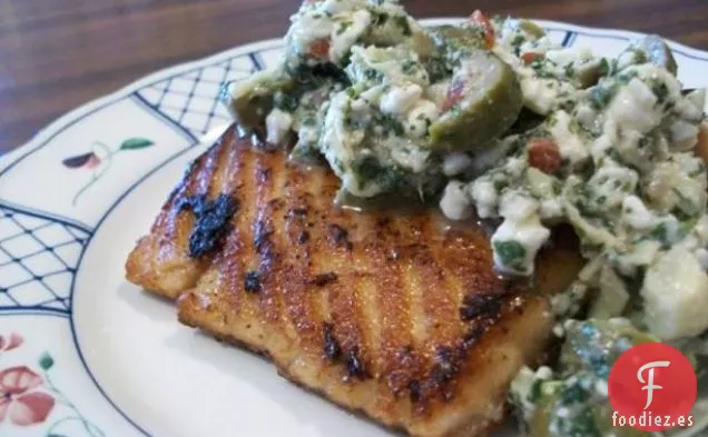 Salmón y espárragos