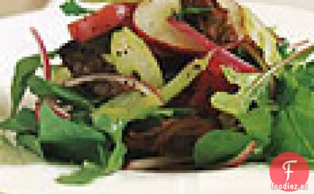 Ensalada de Ostras Ahumadas y Patatas con Rúcula