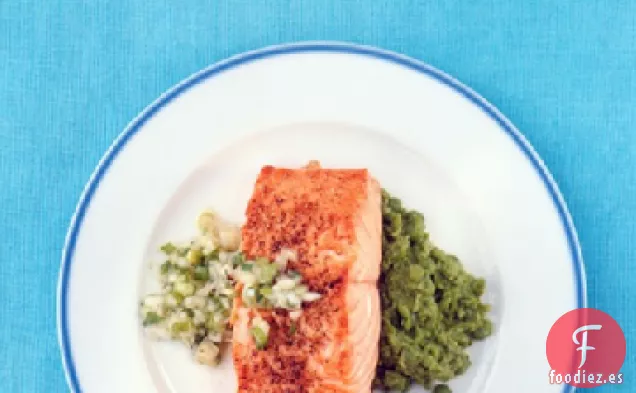 Salmón con Salsa de Cebolleta