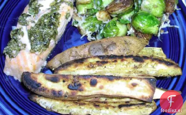 Salmón Al Horno Con Cilantro y Lima